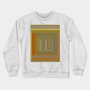 Anomaly in Brown Stripes graphic design Crewneck Sweatshirt